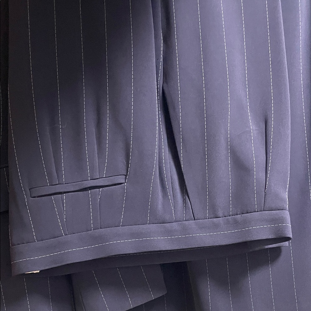 Talbots Women's Navy Pinstripe Suit - Picture 4 of 6